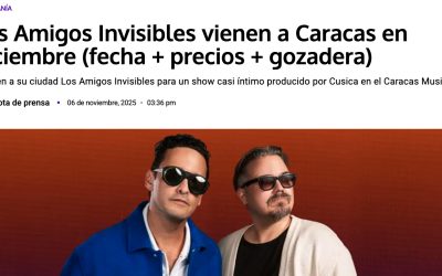 Los Amigos Invisibles se Preparan para llegar a Caracas. Llevando sus Amuletos.